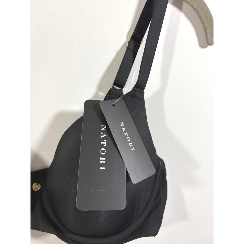 Natori Cloud Comfort Underwire Bra Black 731338 36C New - Picture 7 of 7